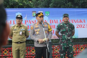 Dandim 0503/JB Hadiri Apel Gelar Pasukan Pengamanan Malam Pergantian Tahun 2023