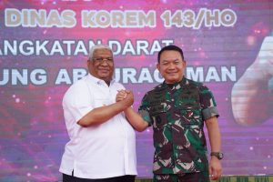 Tinjau Pembangunan di Korem 143/HO, Kasad : Wujud Kecintaan Masyarakat Kepada TNI AD
