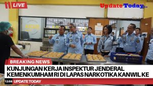 Kunjungan Kerja Inspektur Jenderal Kemenkumham RI di Lapas Narkotika Kanwil Kemenkumham DKI Jakarta