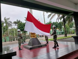 Jamdan Usai Upacara Bendera, Dandim 0505/Jakarta Timur, Ajak Prajurit & PNS Tingkatkan Kinerja