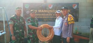 TNI Manunggal Air, Kodim 0505/JT Bantu Pembuatan Sumur Bor