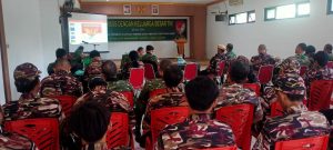 Kodim 0505/JT Gelar Komsos Dengan Keluarga Besar TNI Satukan Persepsi Guna Keutuhan NKRI