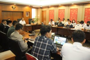 Dandim 0503/JB Hadiri Rapat Pembahasan Penataan Kota Tua di Walikota