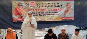 Bersama Ratusan Anak Yatim dan Dhuafa Anggota DPRD DKI Jakarta Hj.Sholikhah Gelar Buka Puasa dan Santunan