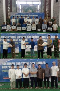 Masjid Baitussalam The Green BSD Salurkan Santunan 500 Yatim Piatu, 500 Dhuafa & Penyaluran Zakat