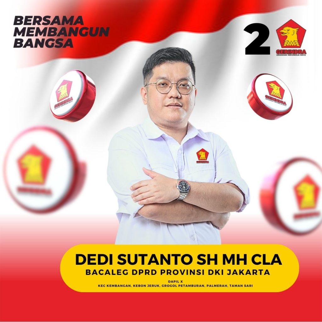 Dedi Sutanto SH, MH, CLA Alumni Universitas Trisakti Maju Sebagai Bacaleg Gerindra