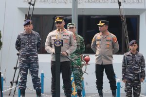 Dandim 0502 Jakut Hadiri Apel Khusus Halal Bihalal TNI-Polri di Jakarta Utara