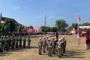 Dandim Bersama Forkopimda Wonogiri Ikuti Upacara Bendera Harkitnas ke 115 Dan Hari Jadi Ke 282 Kabupaten Wonogiri