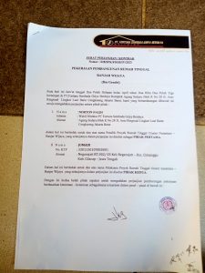 PT. Fortuna Sembada Griya Berdaya Arogan, Dengan Putuskan Kontrak Kerja Sepihak