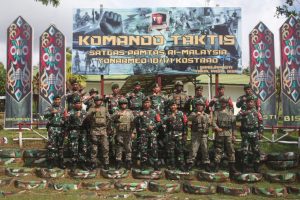 Bangun Sinergitas Tentara Diraja Malaysia Kunjungi Makotis Satgas Pamtas