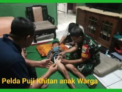 Peduli Dengan Warganya, Babinsa Multi Korp Kesehatan Sunat Anak Warga Binaanya