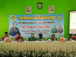 Ketua TP PKK Kabupaten Bogor Melakukan Monev 10 Program PKK di Desa Cibunar Kecamatan Parungpanjang