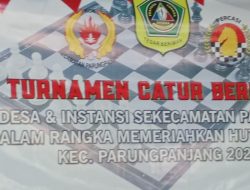 Rebut Piala Camat Cup 2023, Ketua KOK Gelar Pertandingan Catur Antar Desa Sekecamatan Parung Panjang