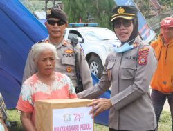 Polda Sulteng Turunkan 1 SSK dan Bawa Bantuan di Lokasi Gempa Lembantongoa Sigi