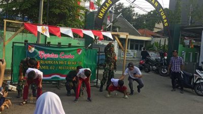 Peringati HUT RI ke-78, Koramil 02/Matraman Kodim 0505/Jaktim Adakan Giat Lomba