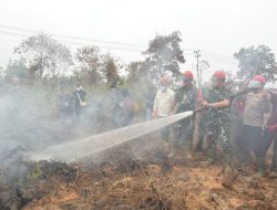 Pangdam XII/Tpr dan Kapolda Kalbar Dampingi Panglima TNI Tinjau Penanganan Karhutla (kebakaran hutan dan lahan)