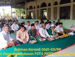 Babinsa Koramil 0621-23/PP Pelda Amirudin Saragih Mewakili Danramil Hadiri Pengajian Rutin Bulanan di Desa Kabasiran