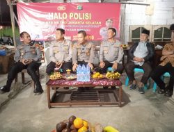 Kapolsek Pasar Minggu Bersama Jajaran Polres Jakarta Selatan Menyambangi Wilayah Pejaten Timur