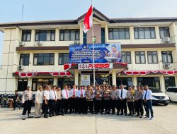 Kapolsek Koja Kompol M. Syahroni, SH, M.Si, Mimpin Apel Pelepasan Personil Yang di Mutasi