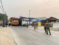 Muspika Parungpanjang Tertibkan Truck Pengangkut Tambang Yang Melanggar Jam Operasional
