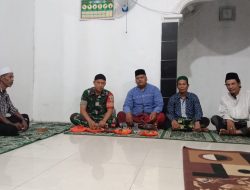 Pererat Silaturahmi,Koptu Asep dan Mitra Babinsa Koramil 0621-23/PP Desa Gintung Cilejet Komsos dengan Tokoh Agama
