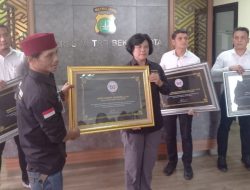 FWJ Indonesia Apresiasi 5 Perwira dan 1 Briptu Polres Metro Bekasi Kota