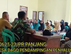 Babinsa Koramil 0621-23/PP Serka Dede Monitoring Giat Penyaluran BLT di Desa Dago Parungpanjang