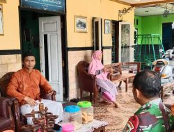 Pererat Silaturahmi,Babinsa Koramil 0621-23/PP Kodim 0621/Suryakencana Koptu Asep Arifin Komsos dengan Warga Binaan