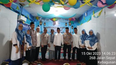 Bhabhinkamtibmas Polsek Pasar Minggu Hadiri Santunan Yatim Memperingati Maulid Nabi Muhammad SAW