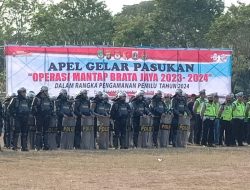 Kapolres Bersama Dandim 0505/Jakarta Timur dan Forkopimko Gelar Apel Operasi Mantap Brata