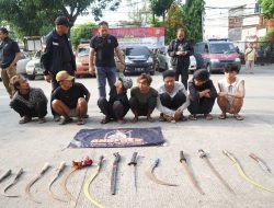 Kembali Gelar Operasi, Satgas Gakkum Polres Jakut Tangkap 10 Orang Pelaku Tawuran di Koja