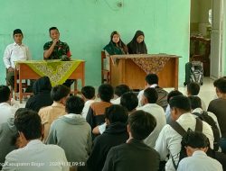 Serda Kristiono Babinsa 0621-23/PP Memberikan Penyuluhan ” Bahaya Laten Narkoba ” di SMP Islam Cikuda