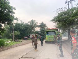 Kodim 0621/Kab.Bogor, Koramil 0621-23/PP Giat Gabungan,BKO Polres Bogor dan Satpol PP, Dishub Penertiban Truk Tronton Tambang