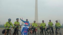 Tuntut Dana Tunjangan Hari Tua, Eks Wartawan Jawa Pos Ini Gowes Sepeda Surabaya – Jakarta