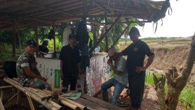 Himbau dan Ajak Giatkan Siskamling di Lingkungan,Babinsa Koramil 0621-23/PP Peltu Amirudin Saragih Komsos dengan Warga Binaan