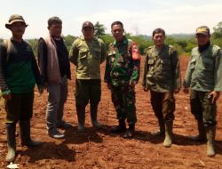 Babinsa Sertu Iwan Setiawan Monitoring Giat Pemantauan Penataan Lahan Lokasi Kantong Parkir Truk