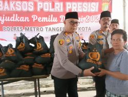 Polsek Neglasari Gelar Baksos Pembagian Paket Sembako Kepada Warga Neglasari