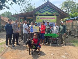 Babinsa Serda Tumpak Monitoring Giat Launching Program Ketahanan Pangan di Wilayah Binaan