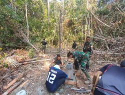 Menerjang Rimbunnya Rawa dan Hutan Demi Tuntaskan Penambahan Pilar Patok Perbatasan RI-PNG