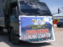 Gerak Cepat TNI AD Bantu Warga Terdampak Erupsi Gunung Lewotobi Laki-Laki