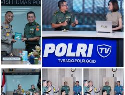 Kapuspen TNI Kunjungi Divisi Humas Polri Perkuat Sinergitas