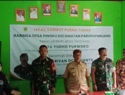 Pisah Sambut Babinsa Desa Pingku, Langsung di Pimpin Kades Pingku H.Madnawin
