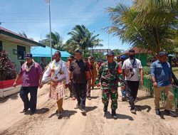 Suatu Kehormatan Bagi Satgas Pamtas Yonif 726/Tml Yang Mendapat Kunjungan dari Pj.Gubernur Papua Selatan