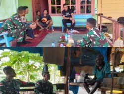 Jelang Pesta Demokrasi, Tokoh Adat dan Masyarakat Sota Bersama Satgas Pamtas, Kawal Pemilu 2024 di Wilayah Perbatasan RI-PNG