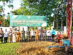 Mewujudkan Akses Air Bersih, Danrem 012/TU Resmikan Sumur Bor Program TNI AD Manunggal Air