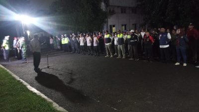 Jaga Kampung, Koramil 04/Pulogadung Bersama Polsek dan Tiga Pilar Gelar Apel Cipkon