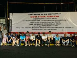 Mosi Tidak Percaya, Para Ketua RT dan Warga Menuntut RW. 012 Semanan Mundur dari Jabatannya