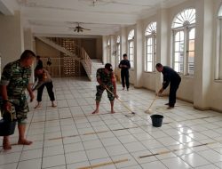 Karya Bakti Bersihkan Makam dan Masjid Pangeran Jayakarta Oleh Koramil Pulogadung