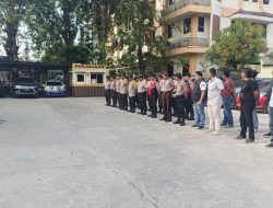 Polsek Cilincing Gelar Apel Pengamanan Kegiatan Ibadah Kenaikan Isa Al Masih