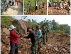 Hari ke 3 TMMD ke-120, TNI Bangun Jalan Penghubung Desa di Sukamakmur Bogor